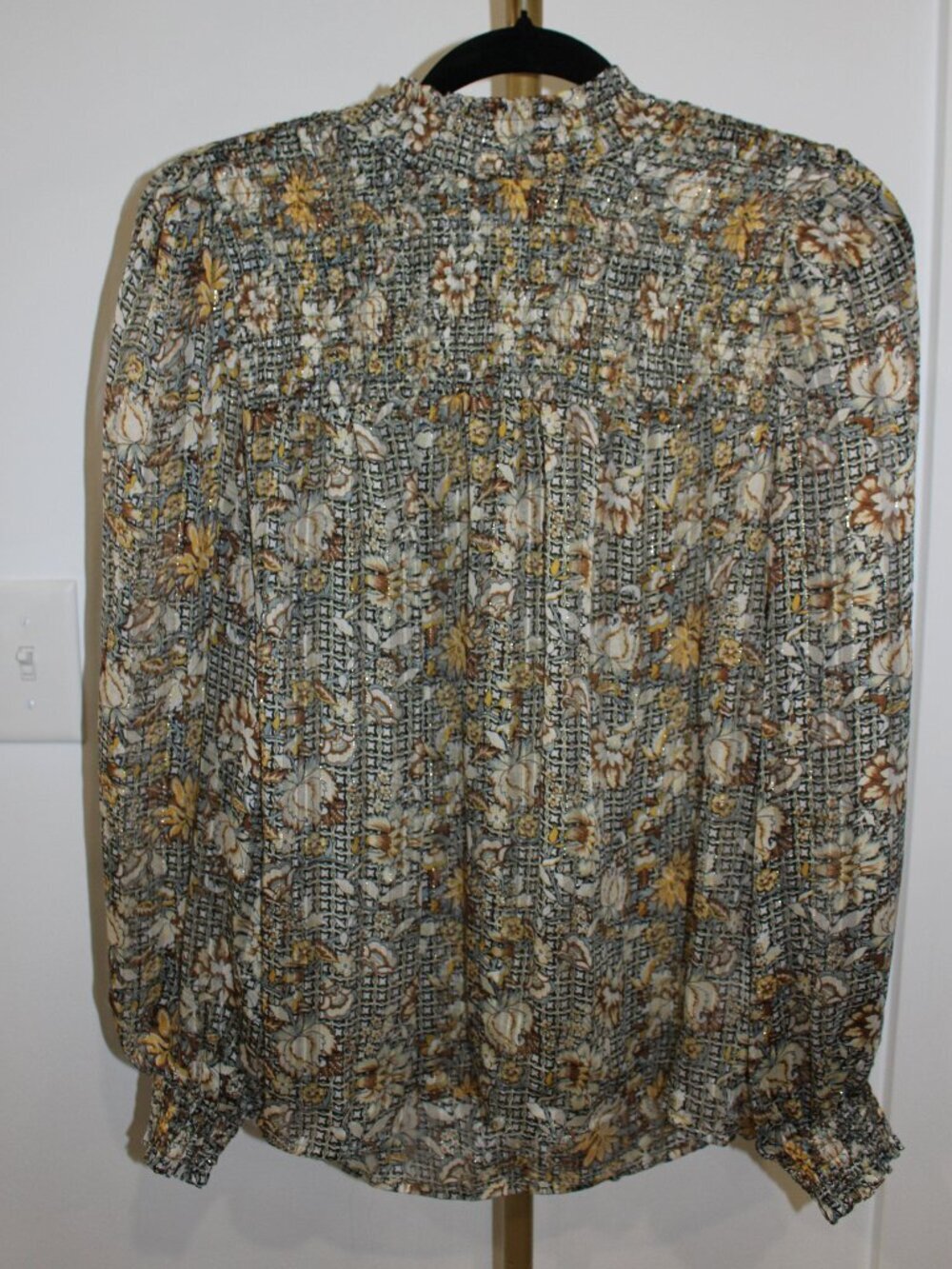 Women's Maison d'Amelie Long Sleeved Blouse, Size Small